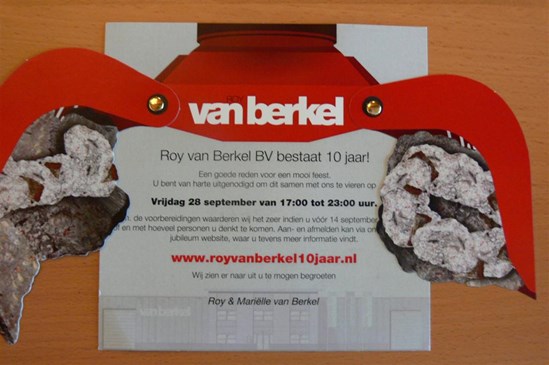uitnodiging feest 10 jarig bstaan