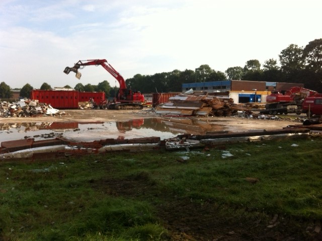 De eerste school Wieringerwerf plat